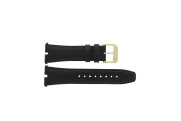 Watch strap Jaguar J858-1 / J858-3 Leather Black
