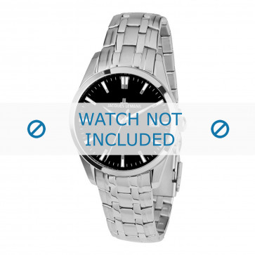 Jacques Lemans watch strap 1-1769H Metal Silver
