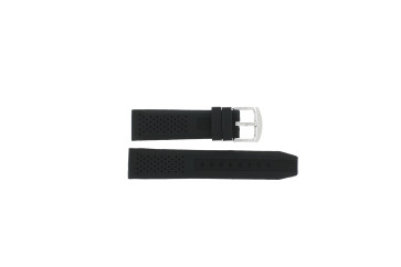 Watch strap Universal JD005 Silicone Black 22mm