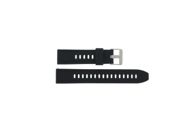 Watch strap Universal JD095 Silicone Black 20mm