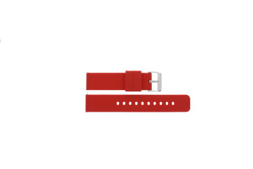 Watch strap Universal JD417.06 Silicone Red 18mm