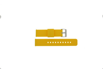 Watch strap Universal JD417.10 Silicone Yellow 20mm