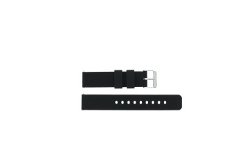 Watch strap Universal JD417.01 Silicone Black 24mm