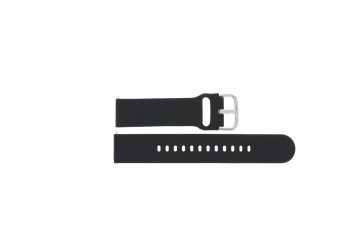 Watch strap Universal JD437 Silicone Black 20mm