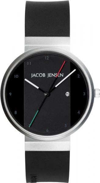 Watch strap Jacob Jensen JJ732 k Plastic Black 17mm