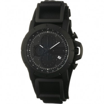 Watch strap Fossil Jr1223 Velcro Black