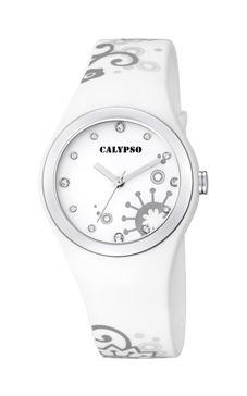 Watch strap (Strap + Case combination) Calypso K5631-1 Plastic White