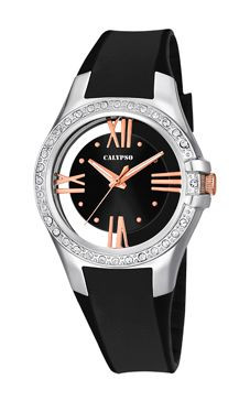 Watch strap Calypso K5680-3 Plastic Black