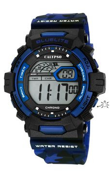 Watch strap Calypso K5693-1 Plastic Blue 27mm