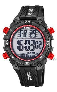 Watch strap Calypso K5701/6 (BC09169) Plastic Black 18mm