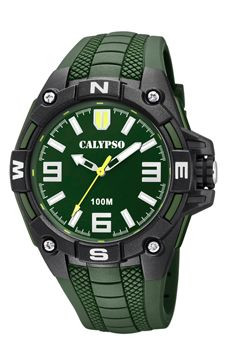 Watch strap Calypso K5761-5 Silicone Green