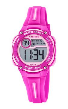 Watch strap Calypso K6068.1 Silicone Pink