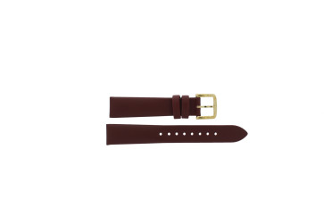 Watch strap Kate Spade New York KSW1209 Leather Bordeaux 16mm