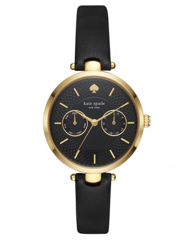 Watch strap Kate Spade New York KSW1400 Leather Black