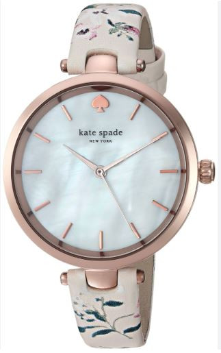 Watch strap Kate Spade New York KSW1422 Leather White