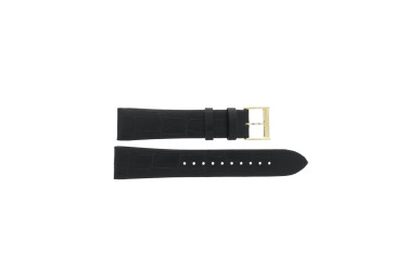 Watch strap Seiko 6G28-00X0 / SRK036P1 / L0G3011K0 Leather Black 21mm