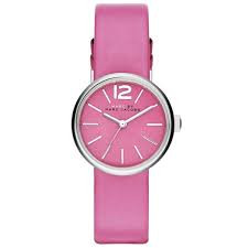 Watch strap Marc by Marc Jacobs MBM1369 Leather Pink 14mm