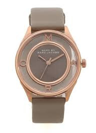 Watch strap Marc by Marc Jacobs MBM1375 Leather Beige 18mm