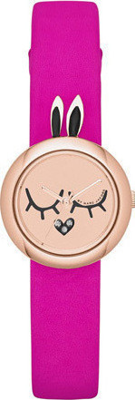 Watch strap Marc by Marc Jacobs MBM2051 Leather Pink 12mm