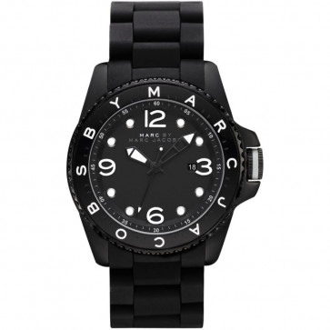 Watch strap Marc by Marc Jacobs MBM2570 Steel/Silicone Black 24mm