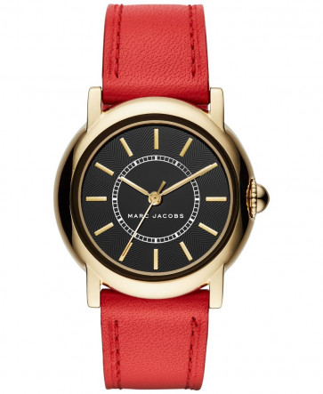 Watch strap Marc by Marc Jacobs MJ1452 Leather Red 18mm