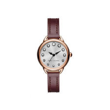 Watch strap Marc by Marc Jacobs MJ1481 Leather Red 10mm