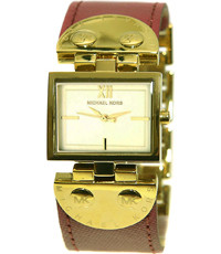 Watch strap Michael Kors MK2368 Leather Red 26mm