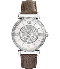 Watch strap Michael Kors MK2377 Leather Grey 18mm