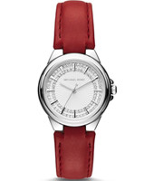 Watch strap Michael Kors MK2474 Leather Red 18mm