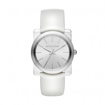 Michael kors watch white band clearance