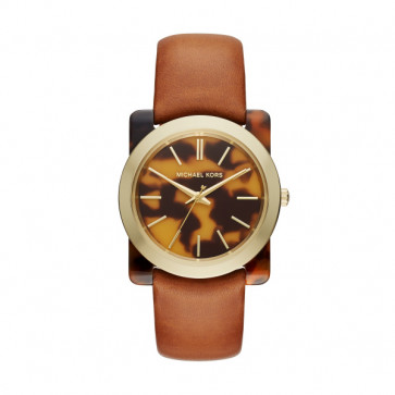 Watch strap Michael Kors MK2484 Leather Brown 22mm