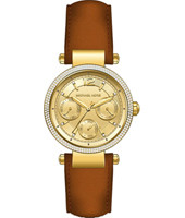 Watch strap Michael Kors MK2504 Leather Brown 16mm