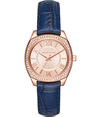 Watch strap Michael Kors MK2593 Leather Blue 16mm