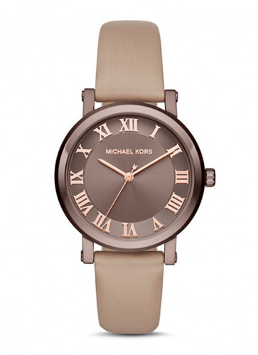 Watch strap Michael Kors MK2621 Leather Beige 18mm