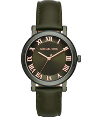 Watch strap Michael Kors MK2701 Leather Green 18mm