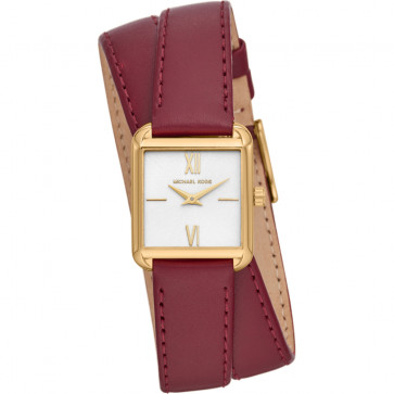 Watch strap Michael Kors MK2761 Leather Red 16mm
