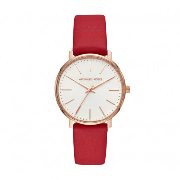 Watch strap Michael Kors MK2784 Leather Red 18mm