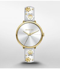 michael kors white watch band