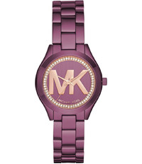 Watch strap Michael Kors MK3764 Steel Purple 16mm