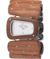 Watch strap Michael Kors MK4104 Wood Brown 35mm
