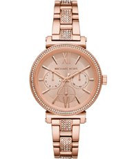Watch strap Michael Kors MK4354 Stainless steel Rosé 14mm