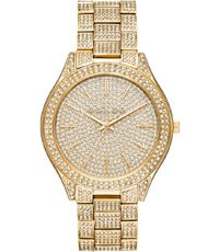 Watch strap Michael Kors MK4365 Steel Gold Toned 20mm