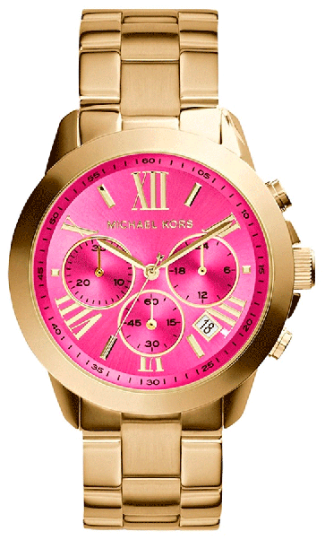 Watch strap Michael Kors MK5924 Steel Gold toned 20mm