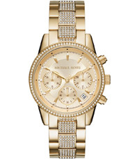 Watch strap Michael Kors MK6484 Steel Gold Toned 18mm