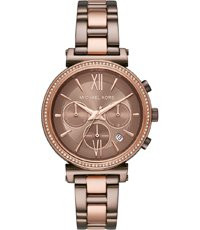 Watch strap Michael Kors MK6696 Stainless steel Brown 16mm