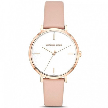 Watch strap Michael Kors MK7106 Leather Pink 16mm