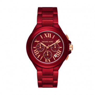 Watch strap Michael Kors MK7304 Steel Red 22mm