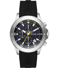 Watch strap Michael Kors MK8567 Silicone Black 22mm