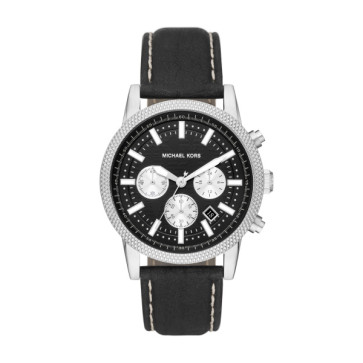 Watch strap Michael Kors MK8956 Leather Black 22mm