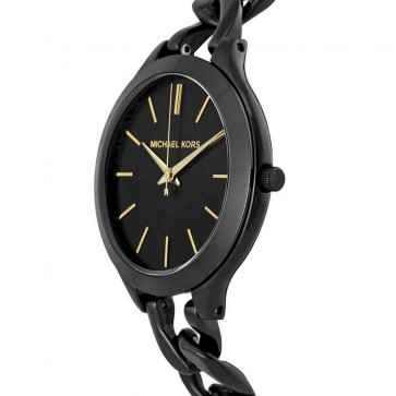 Watch strap Michael Kors Mk3317 Steel Black